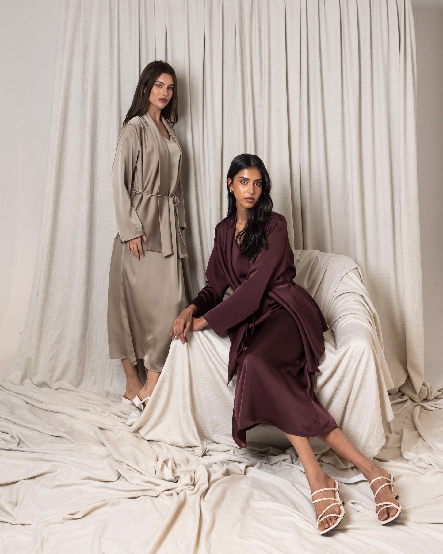 Silk Dress & Jacket Set