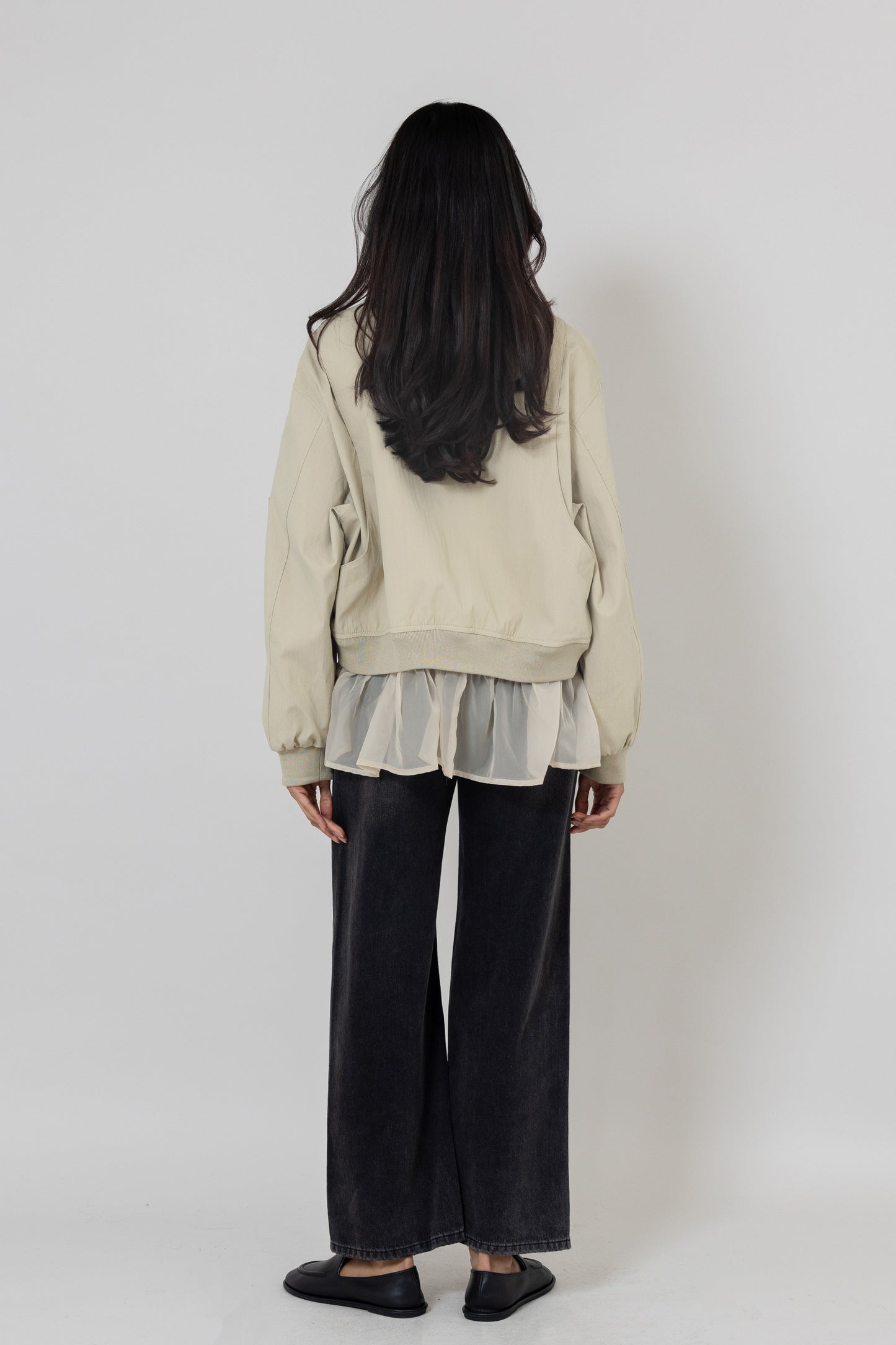 Bomber with Chiffon