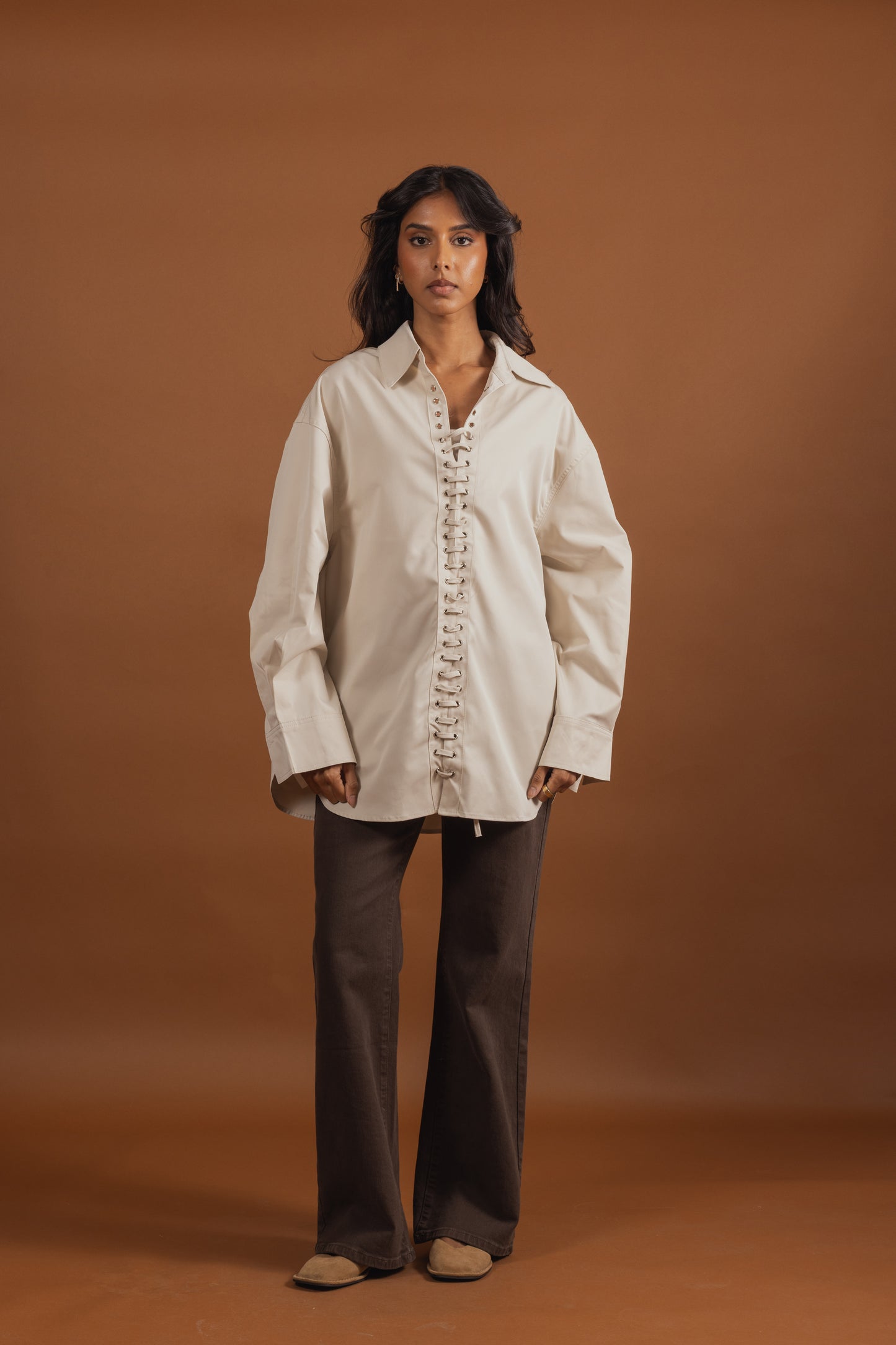 Corset Detail Shirt (3 colors)