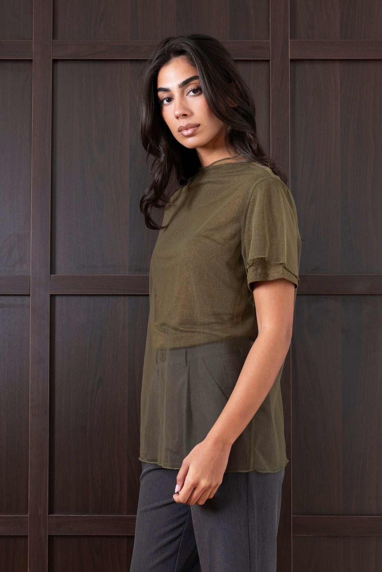 Cotton Tops with Sheer