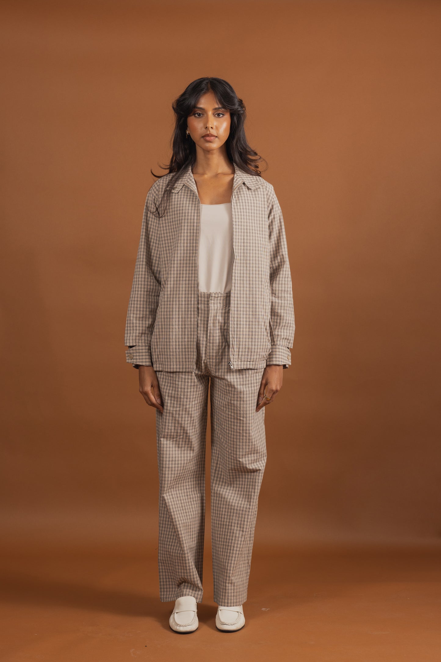 Light Cotton Plaid Set