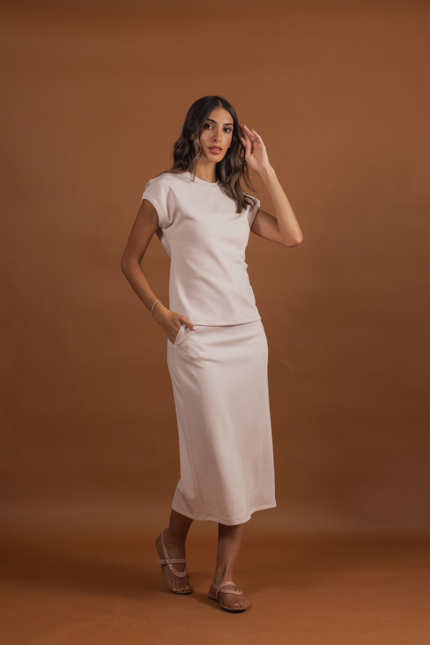 Scuba Fabric Skirt Sets (2 colors)