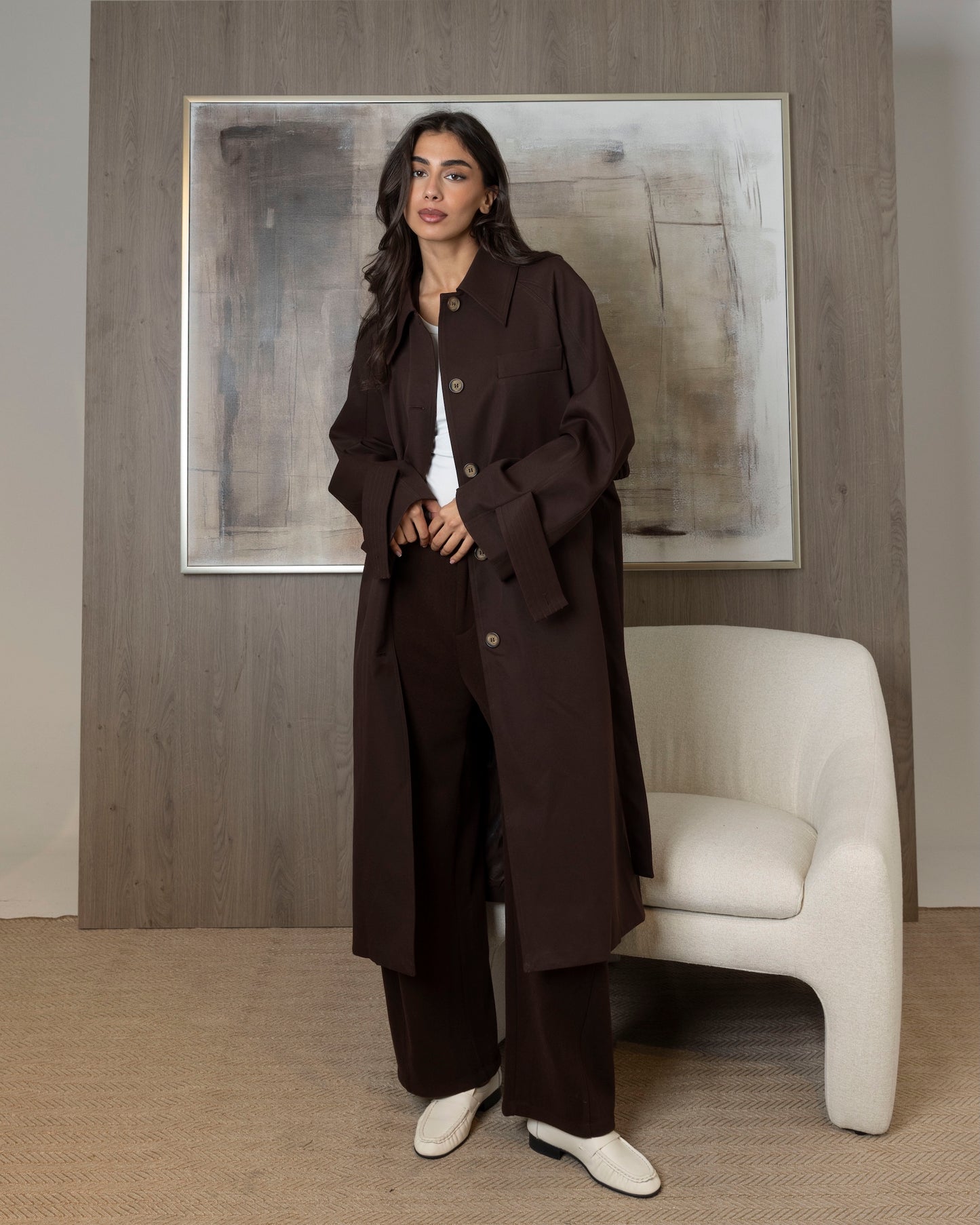 Long Buttoned Jacket