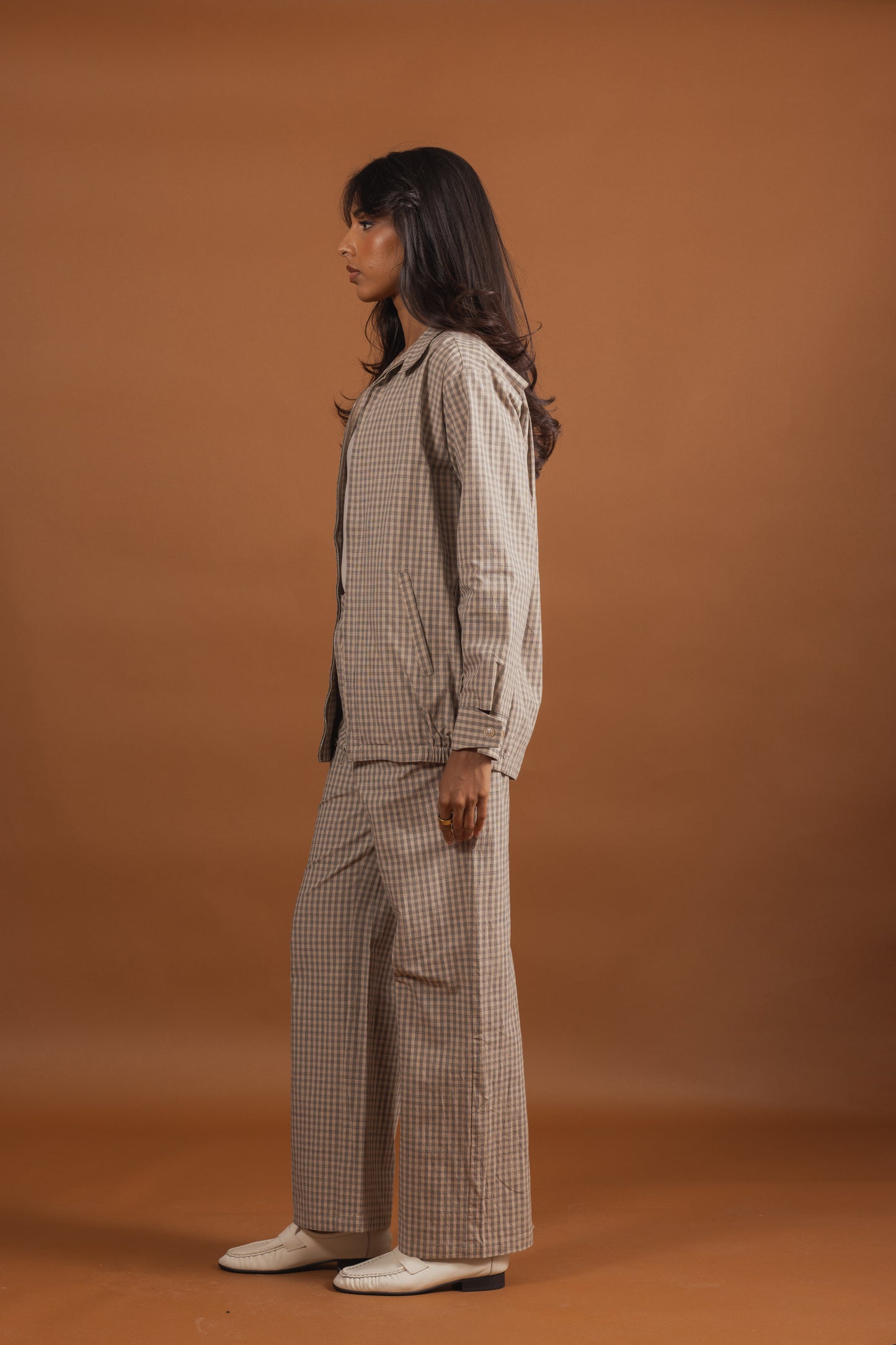 Light Cotton Plaid Set