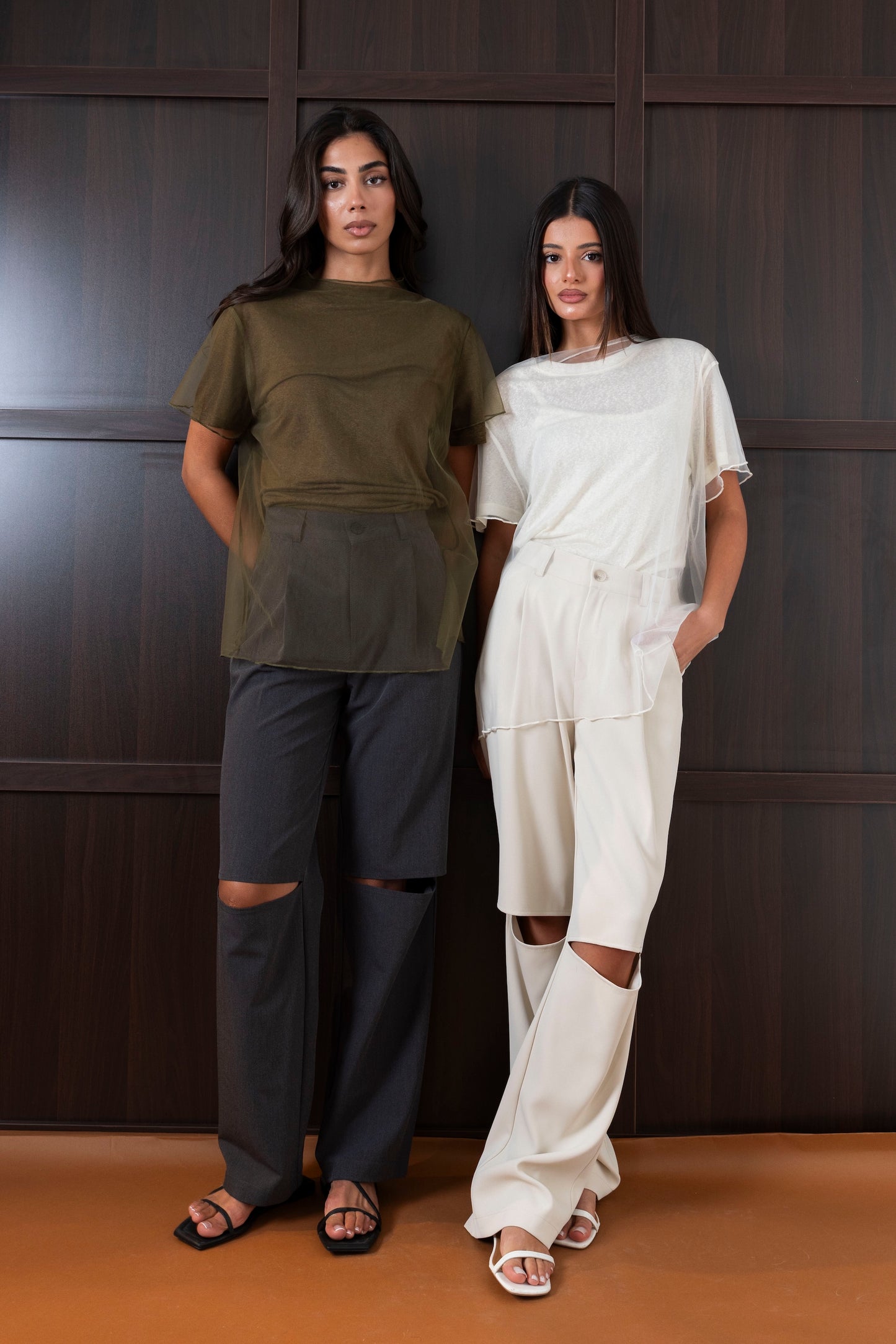 Smart Pants with Open Knees