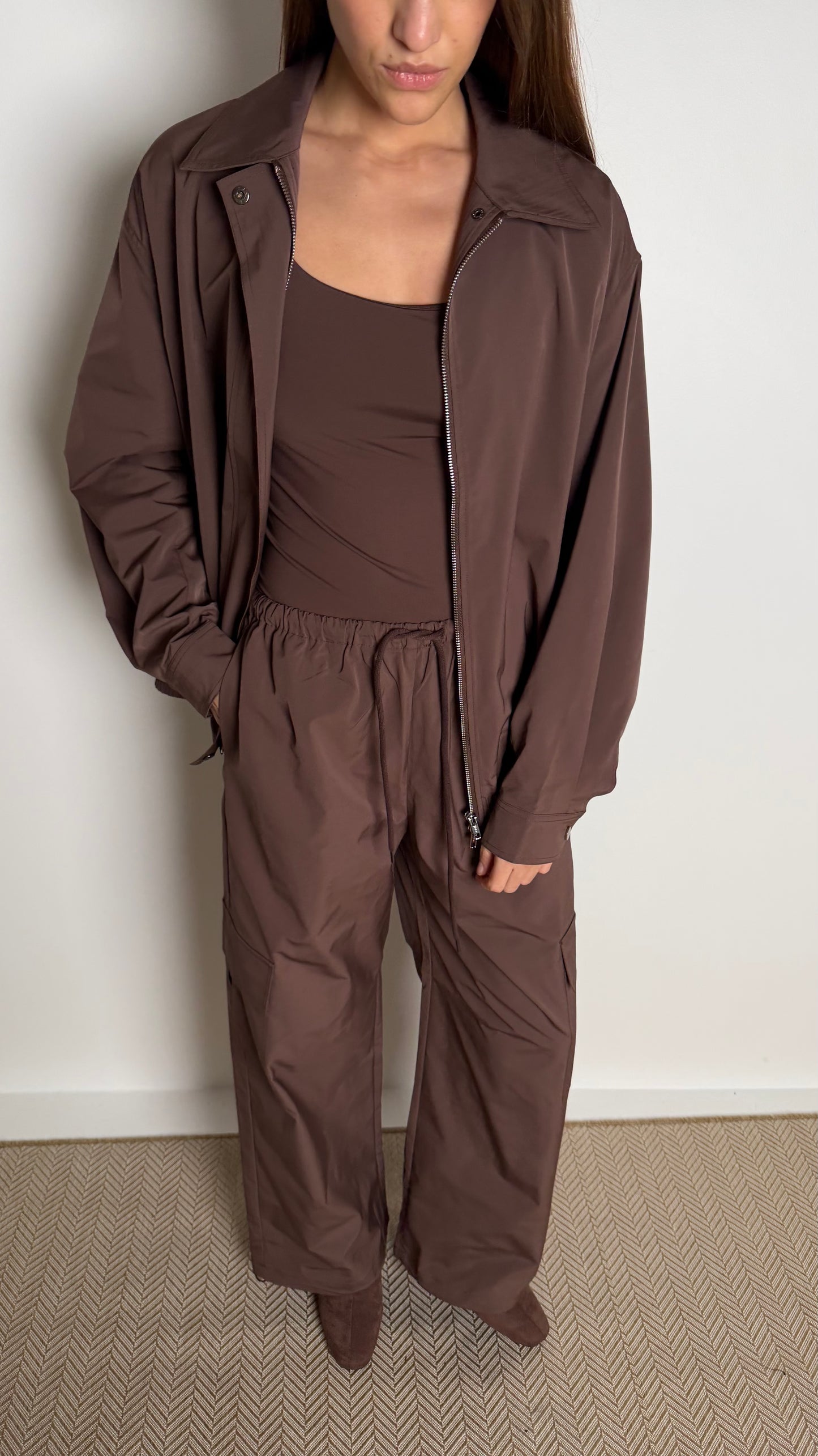 Brown/Maroon Bomber Set