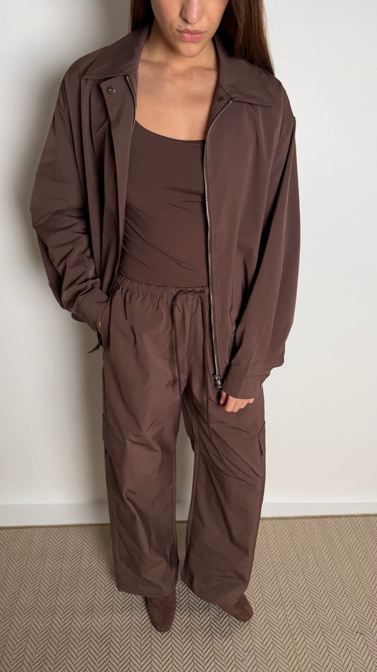 Brown/Maroon Bomber Set