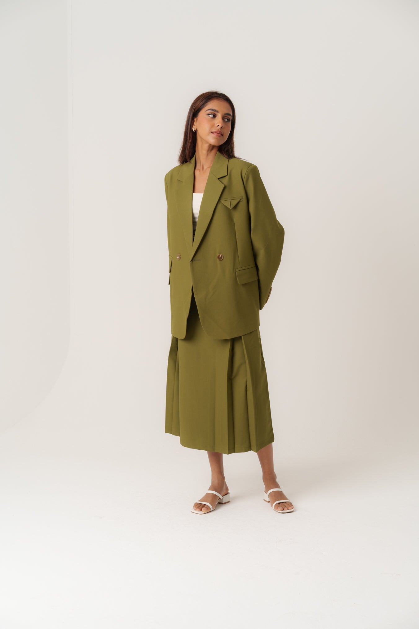 Green Blazer Set