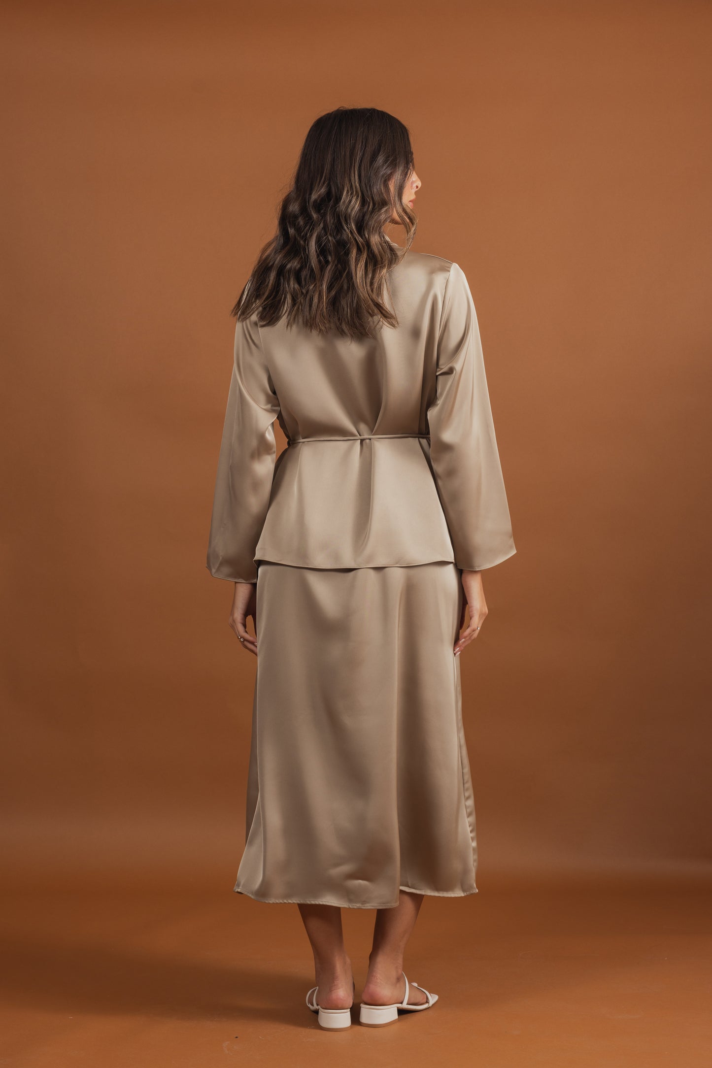 Silk Dress & Jacket Set