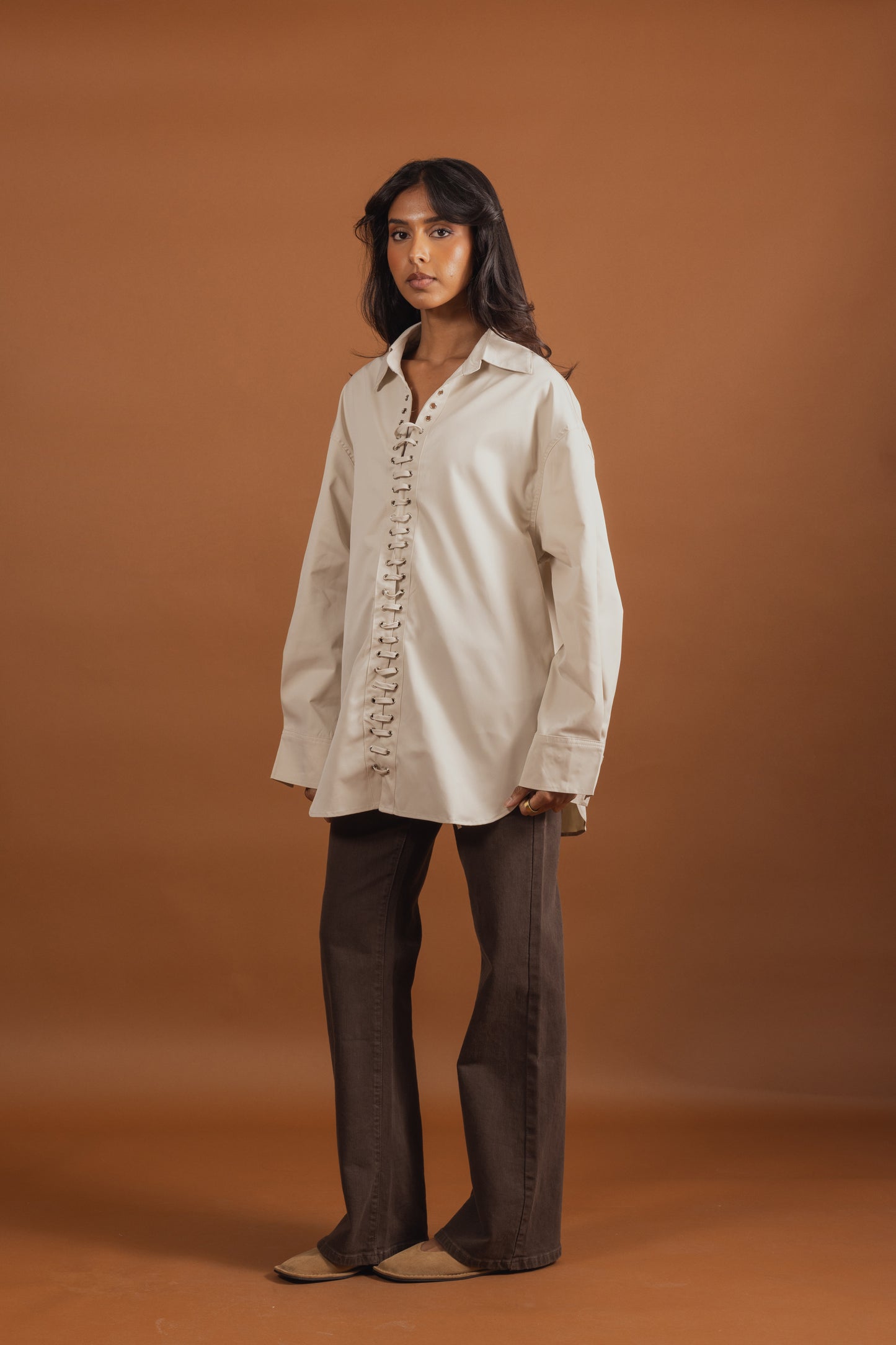 Corset Detail Shirt (3 colors)