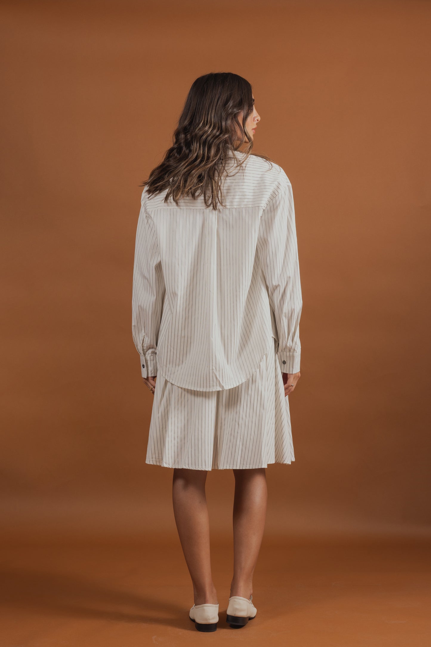 Striped Skirt & Shirt Set (2 colors)
