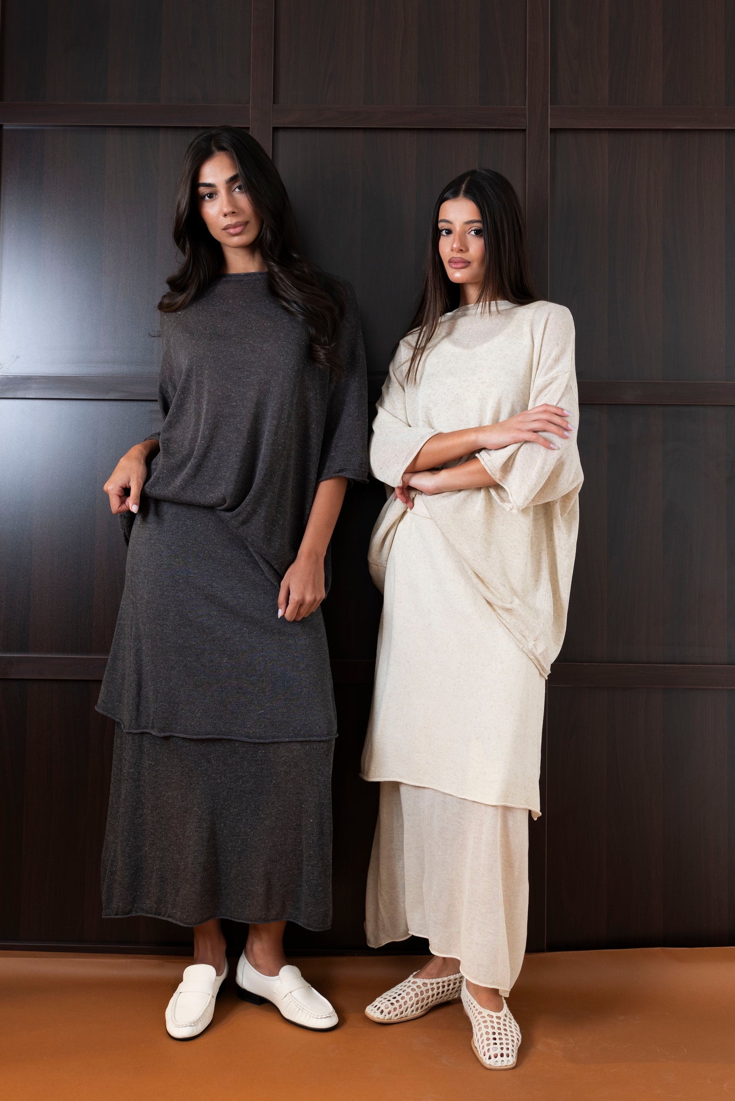 Skirt & Top Light Knit Set