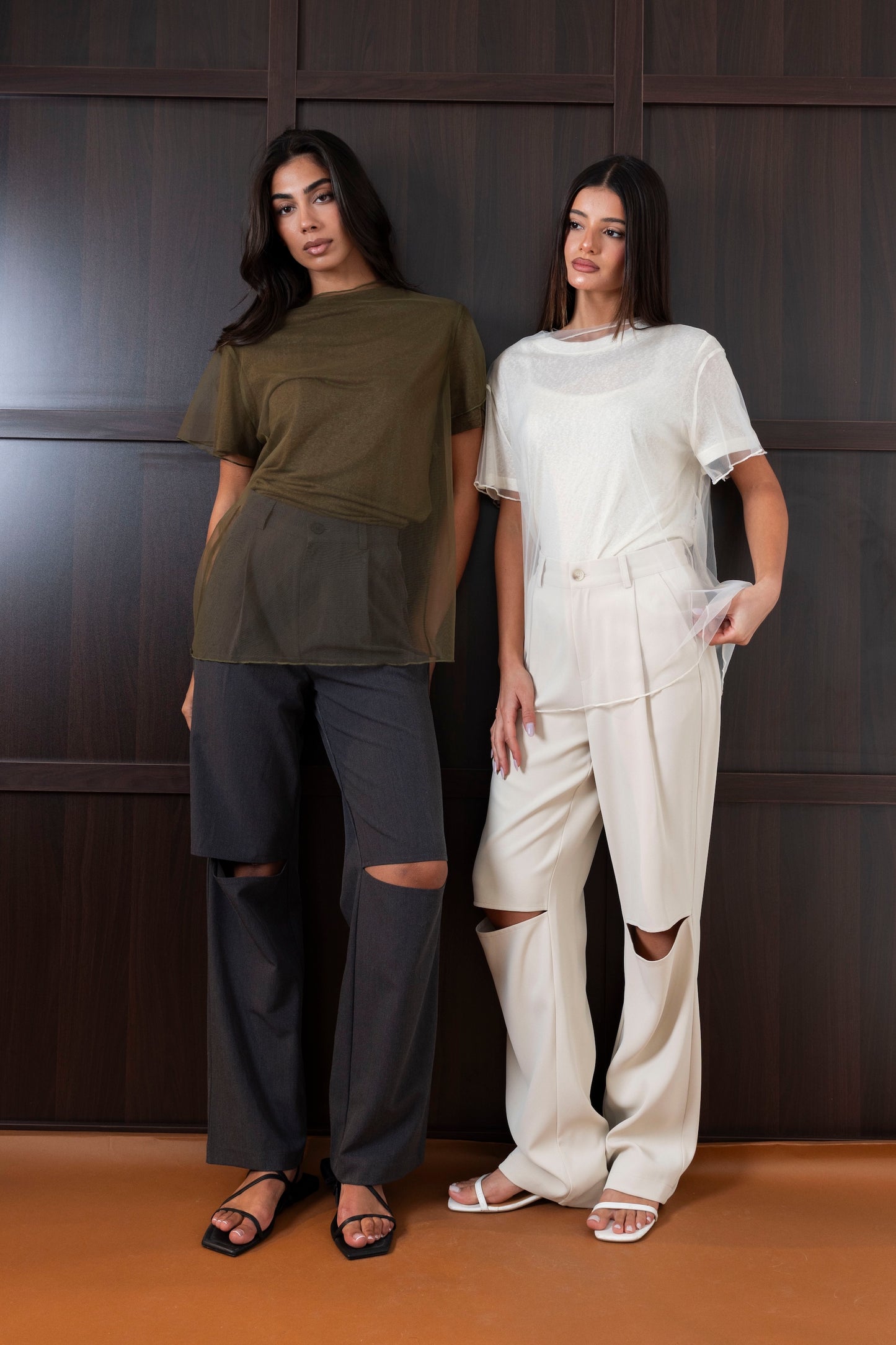 Cotton Tops with Sheer