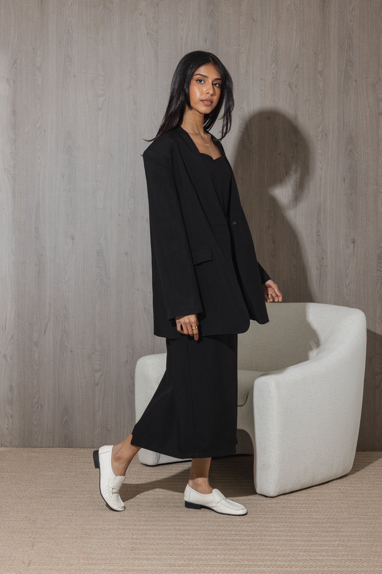 Black Blazer & Dress Set