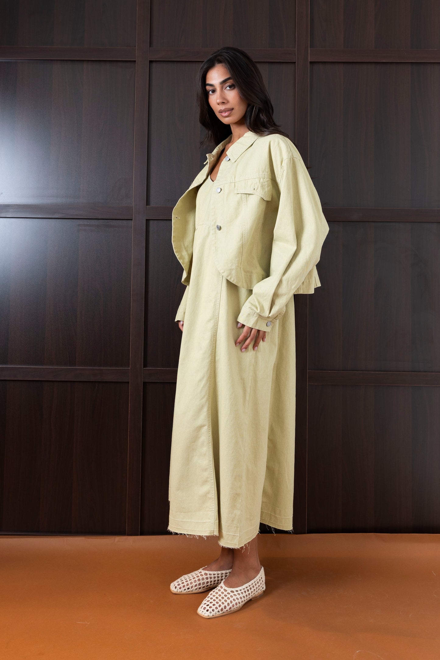 Lime Green Co-ord (Dress & Jacket)