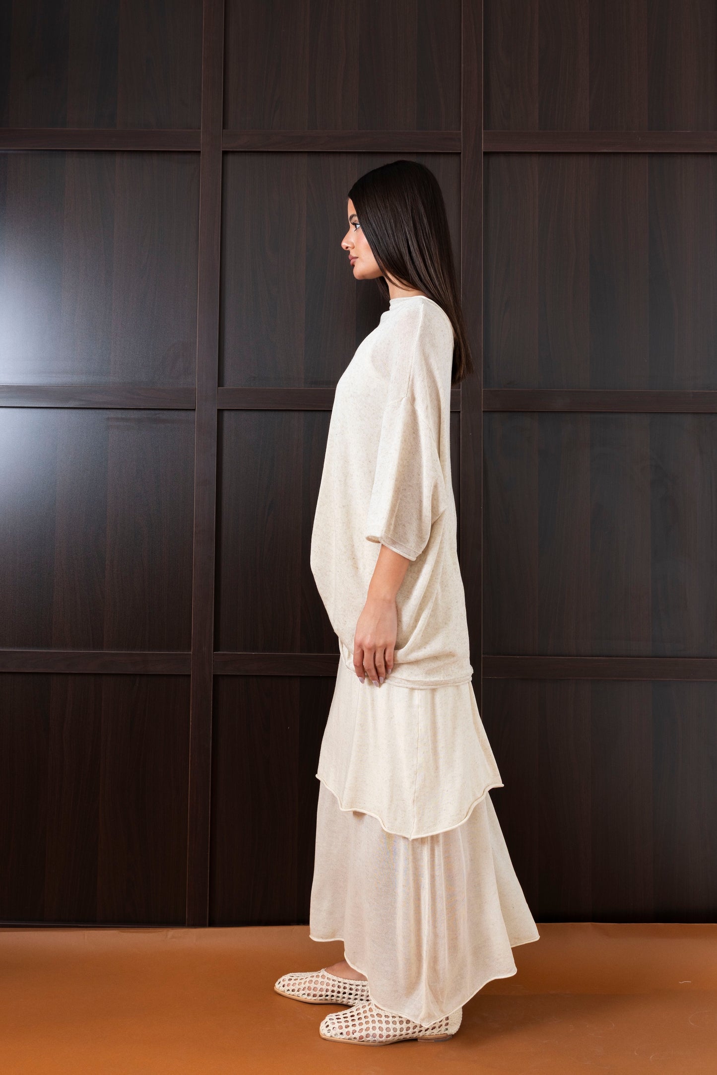 Skirt & Top Light Knit Set