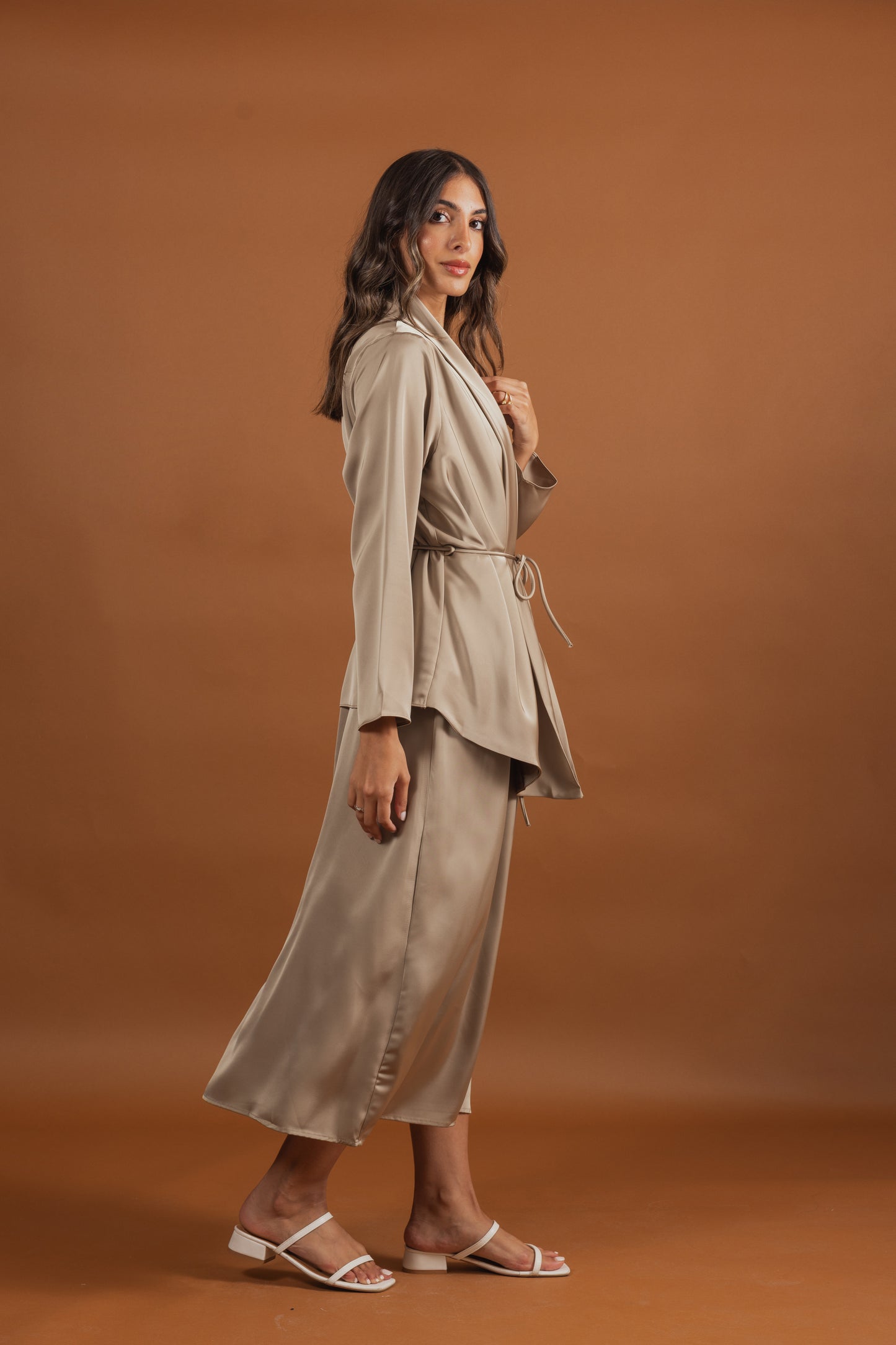 Silk Dress & Jacket Set