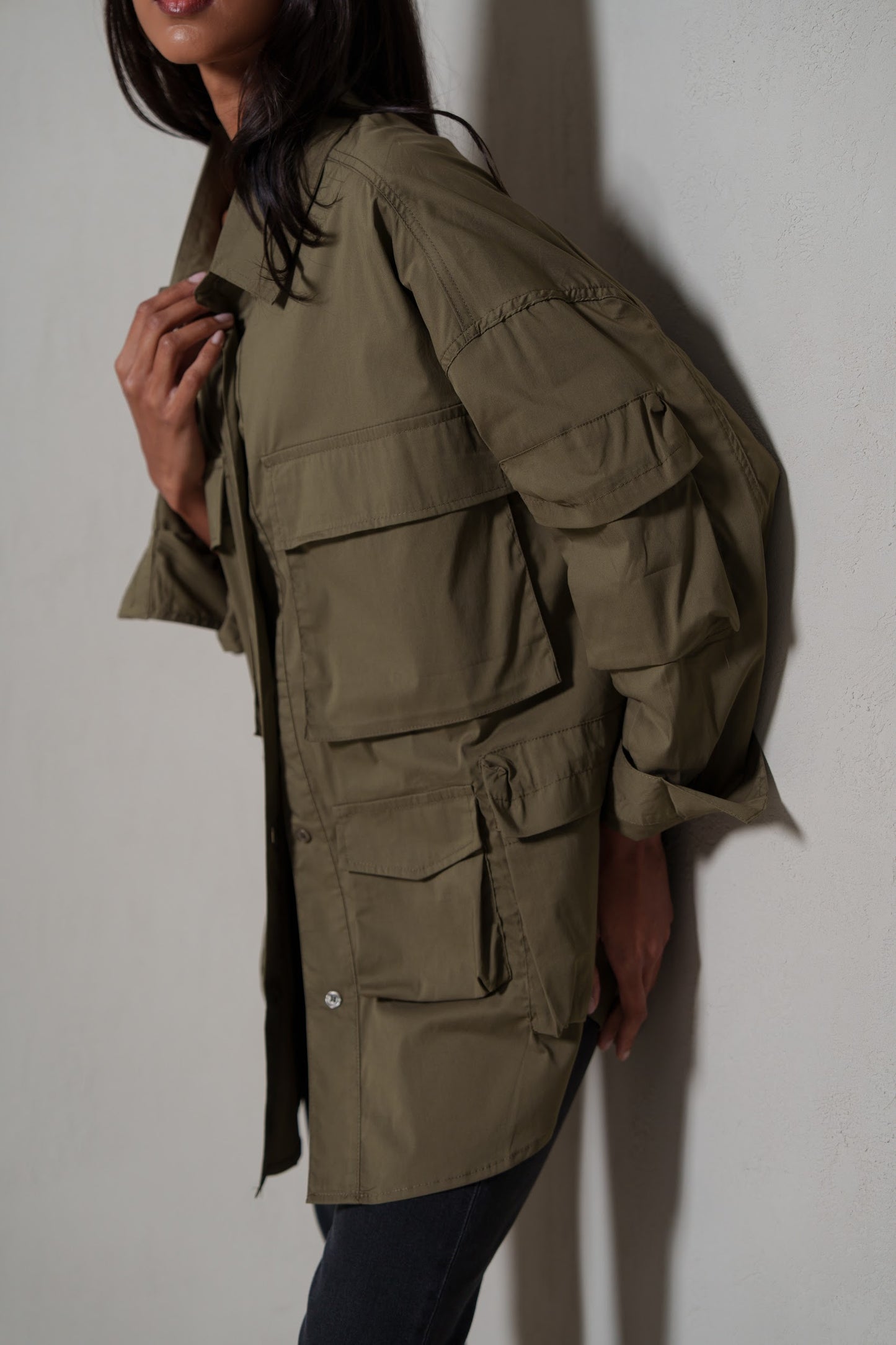 Khaki Cargo Shirt