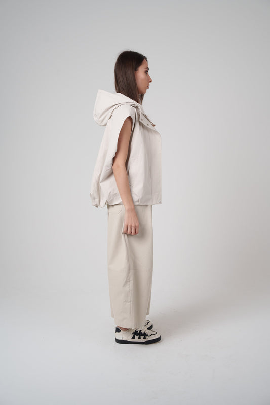 Minimal Light Grey Utility Vest