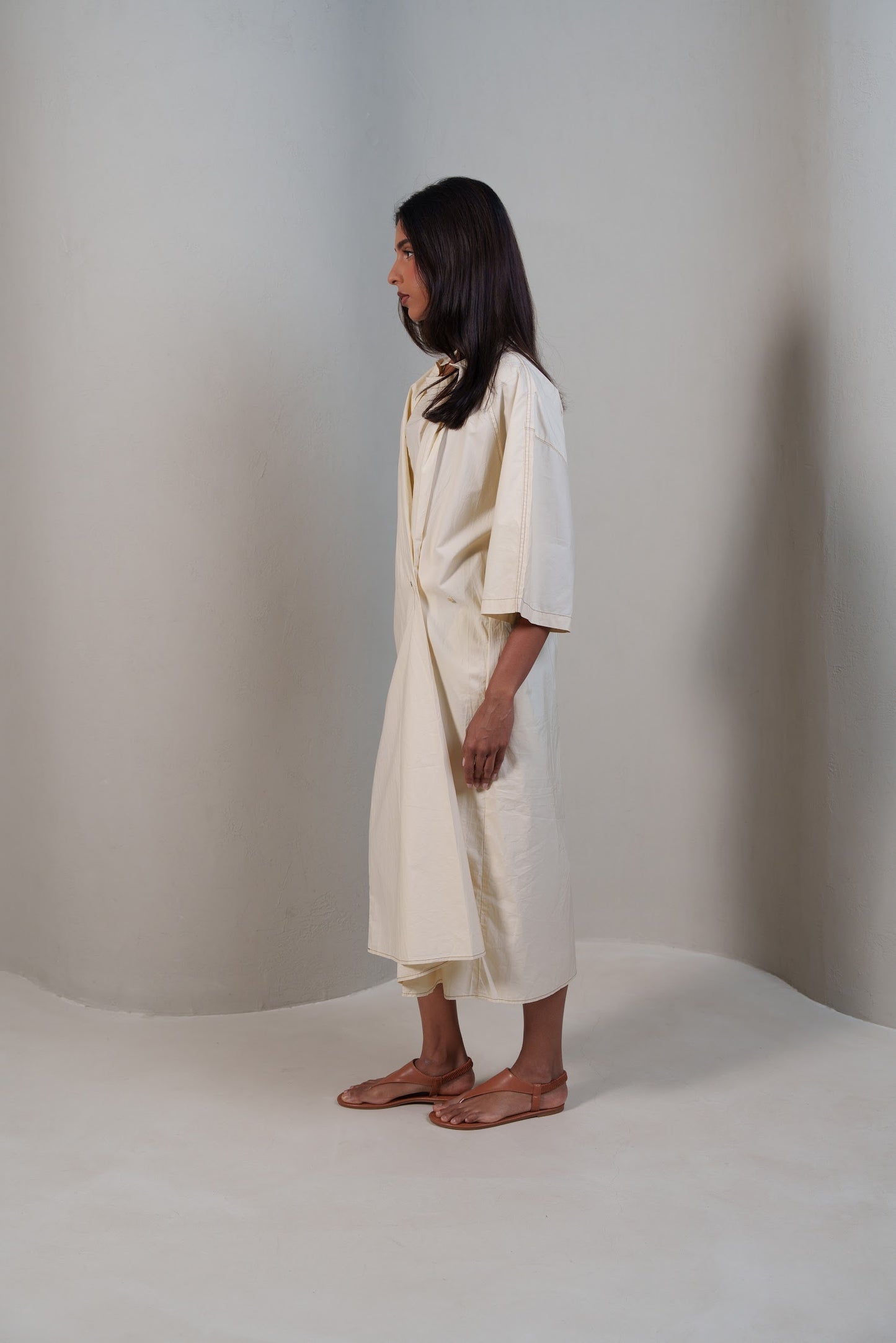 Soft Short Sleeve Midi Dress