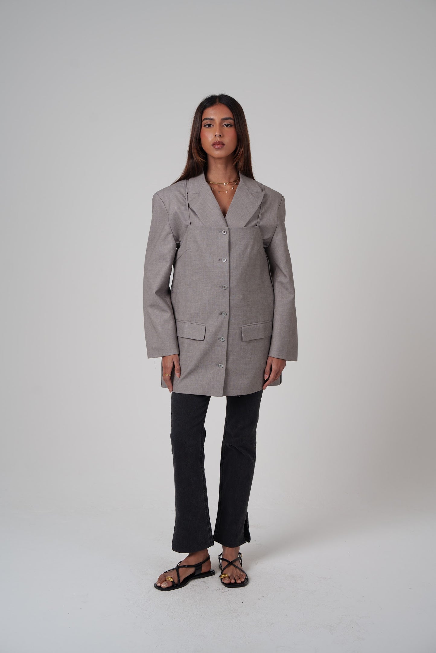 Structured Oversized 2 Piece Blazer
