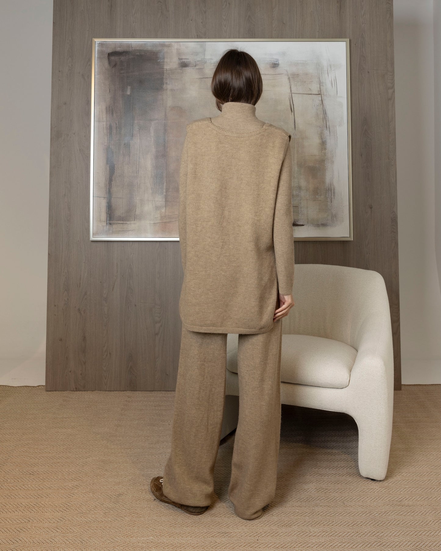 3 Piece Knit Set (Pants, Long Sleeve Top, & Sleeveless Top)