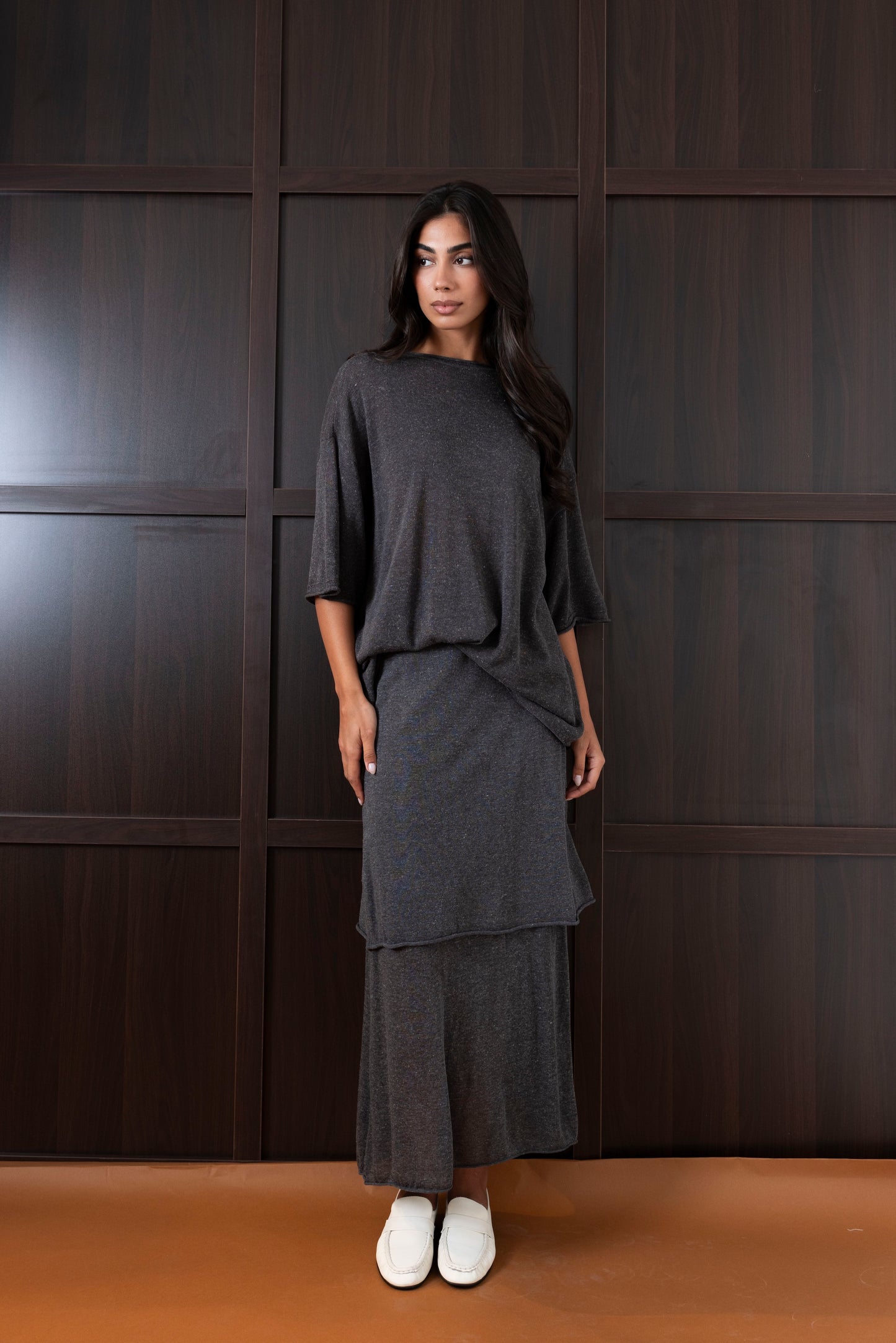 Skirt & Top Light Knit Set