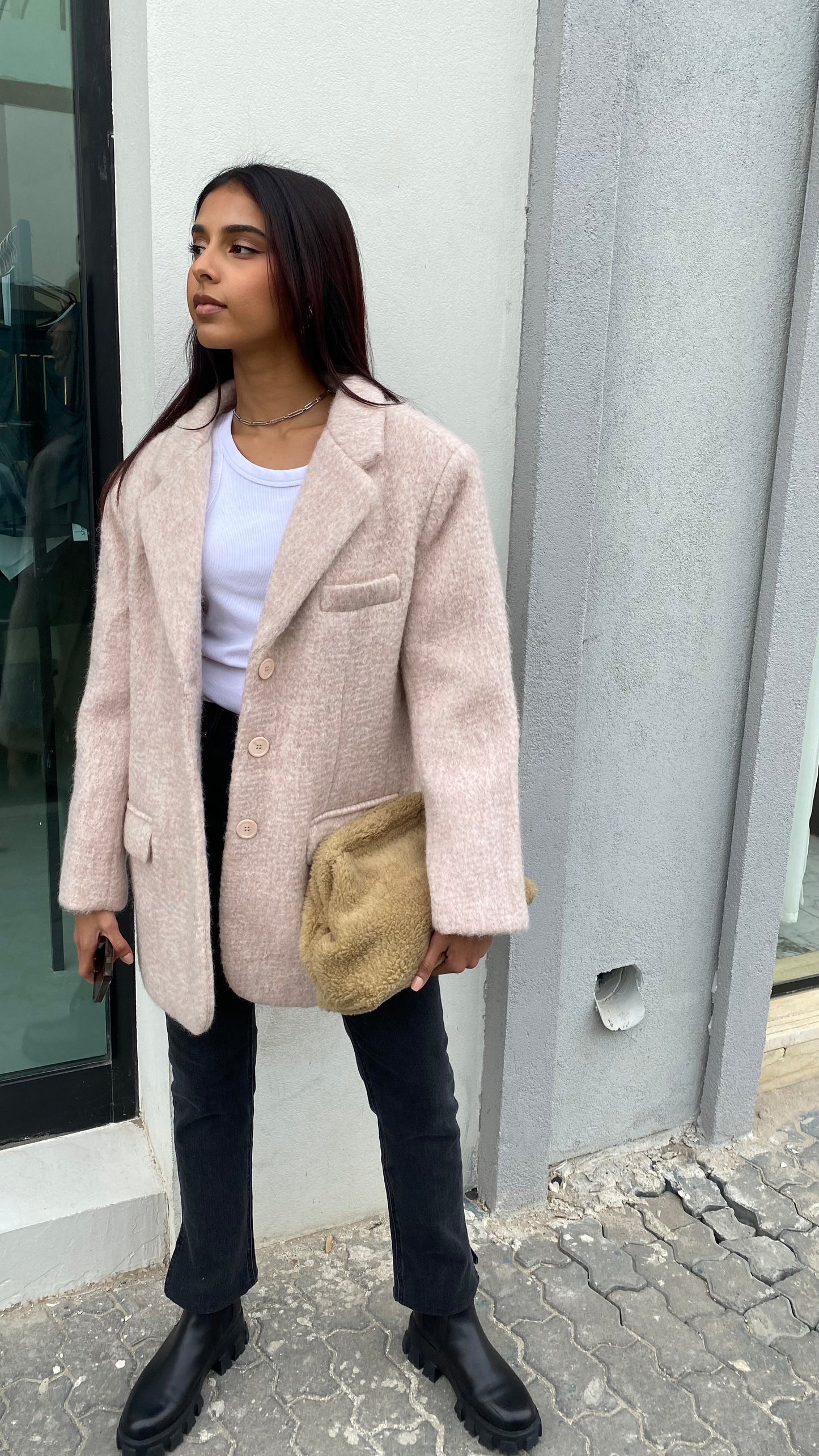 Shearling Blazer