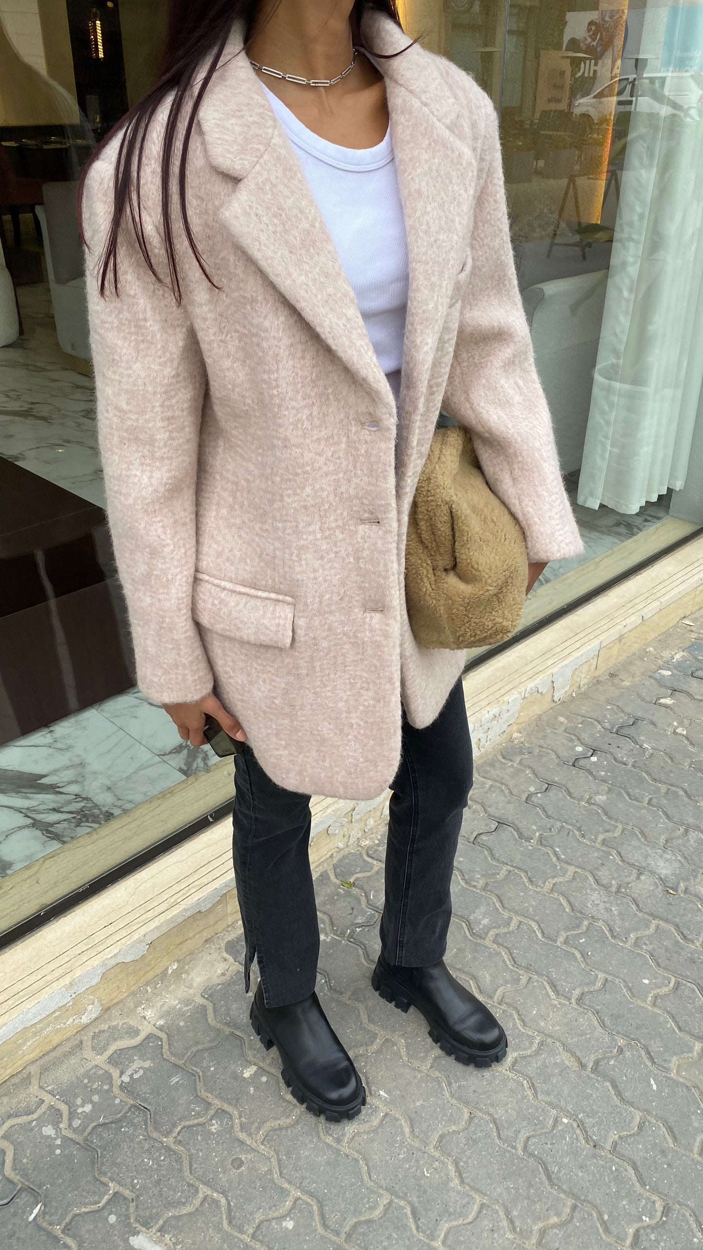 Shearling Blazer