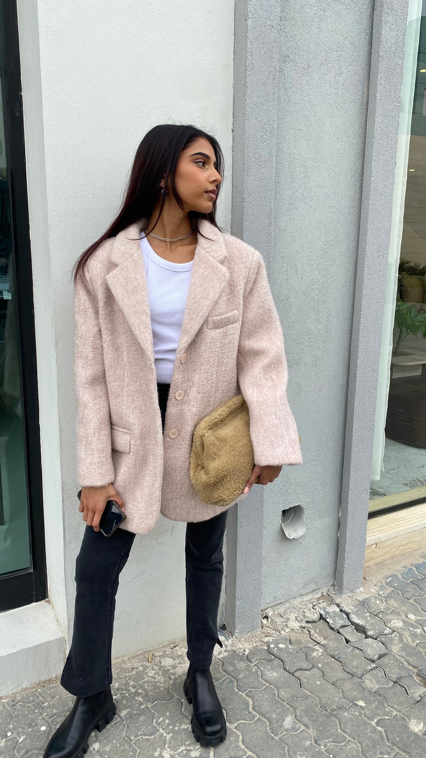 Shearling Blazer